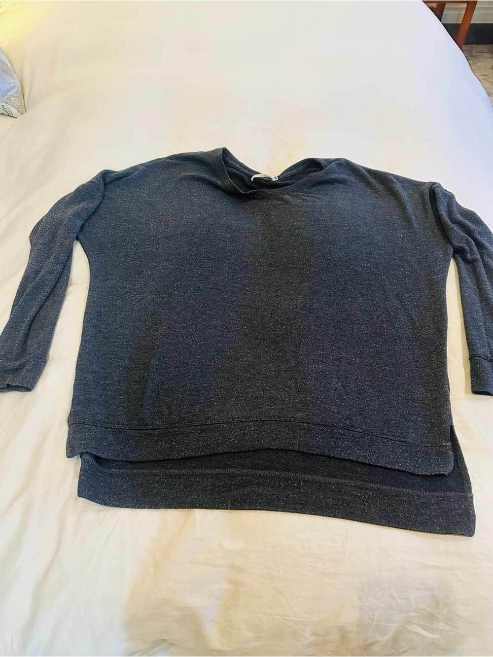 Velvet by Graham and Spencer gray sweatshirt, size large